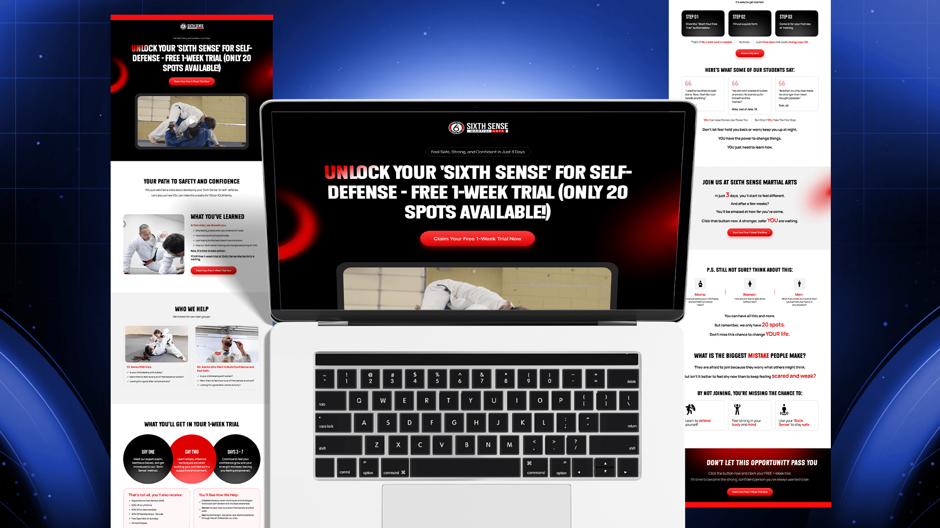 Martial Arts Gym Generates 391 Leads at $0.82 a Click After a Full Rebrand 2 Sixth Sense Martial Arts brand identity by Lotiva
